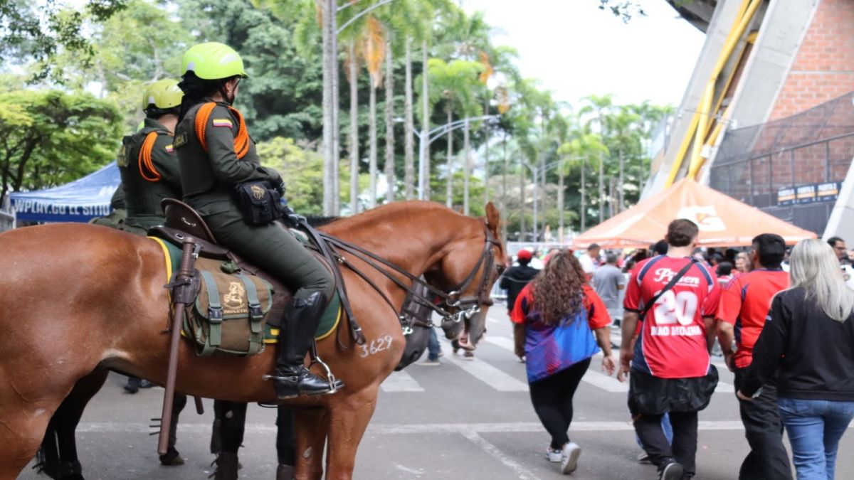 Seguridad para el clásico paisa en Medellín