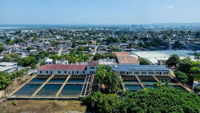 Planta de acueducto en la capital de Bolívar