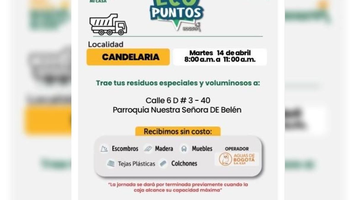 Ecopuntos en Bogotá: saque escombros gratis y deje limpio su barrio