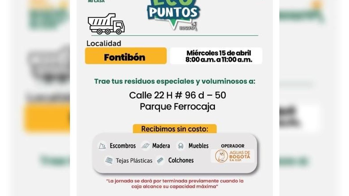 Ecopuntos en Bogotá: saque escombros gratis y deje limpio su barrio