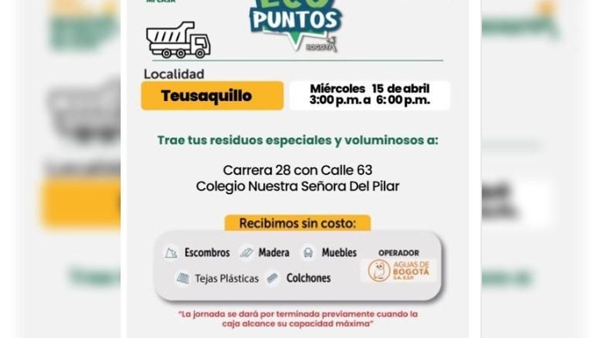 Ecopuntos en Bogotá: saque escombros gratis y deje limpio su barrio