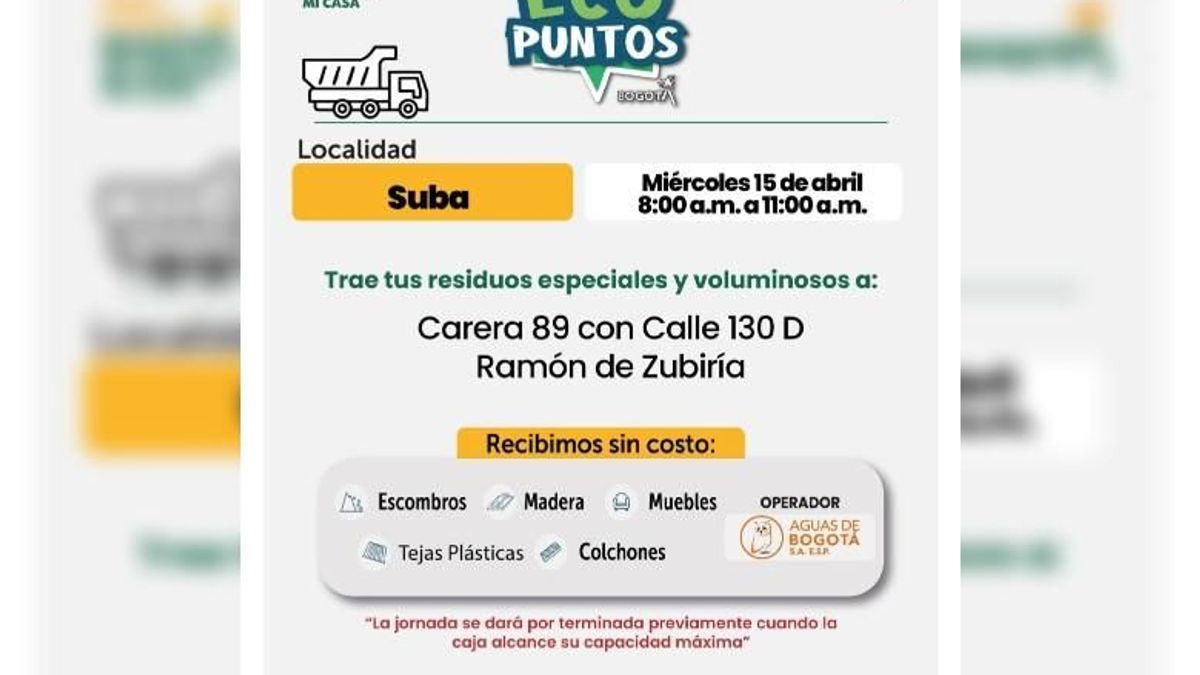 Ecopuntos en Bogotá: saque escombros gratis y deje limpio su barrio