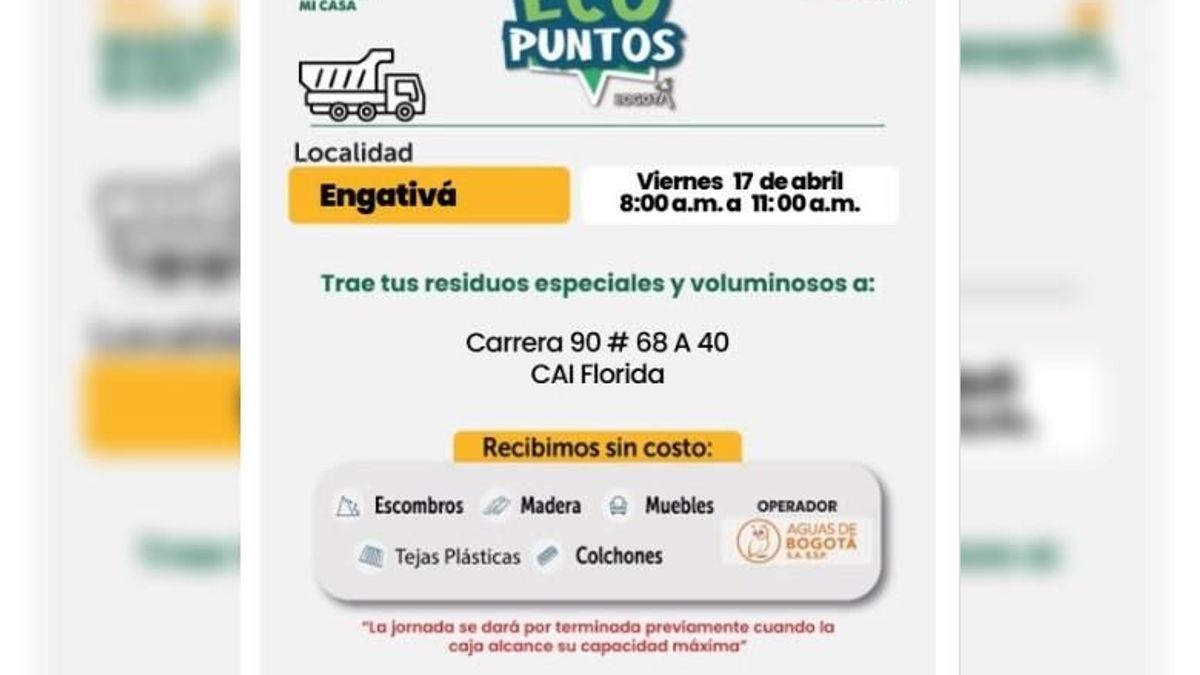Ecopuntos en Bogotá: saque escombros gratis y deje limpio su barrio