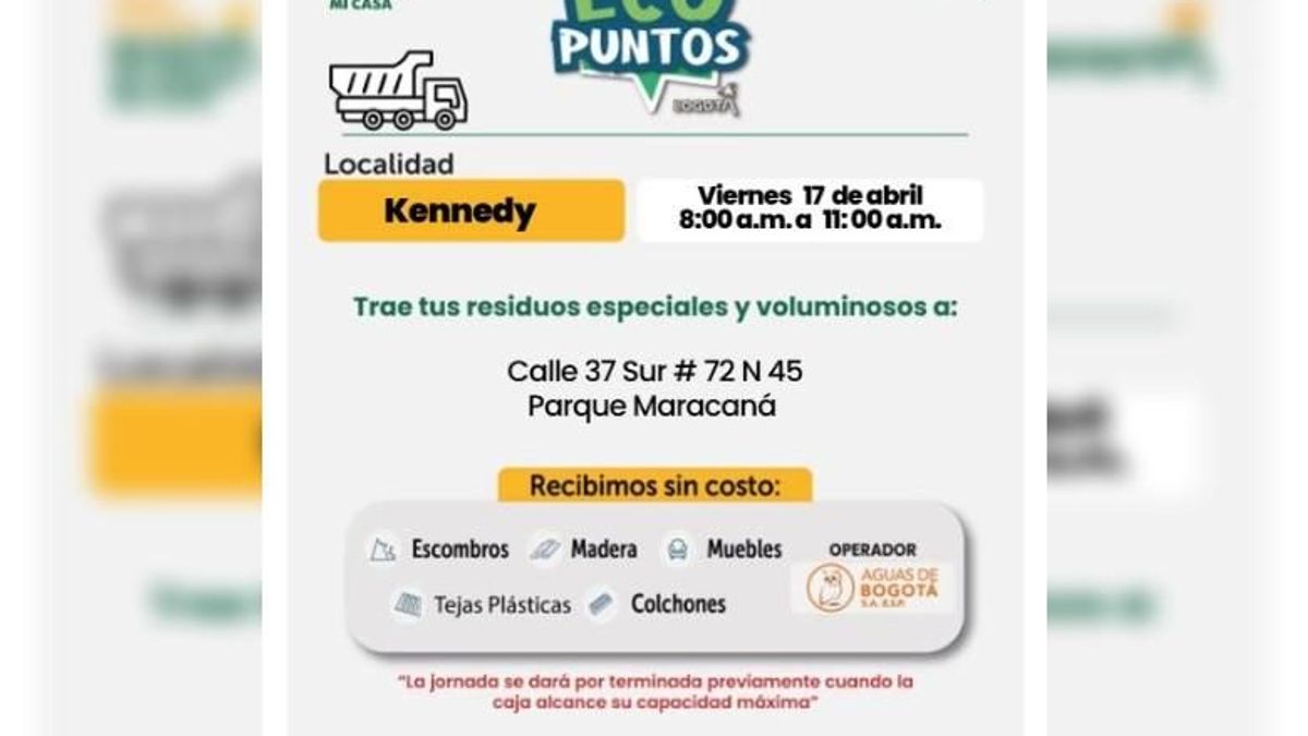 Ecopuntos en Bogotá: saque escombros gratis y deje limpio su barrio