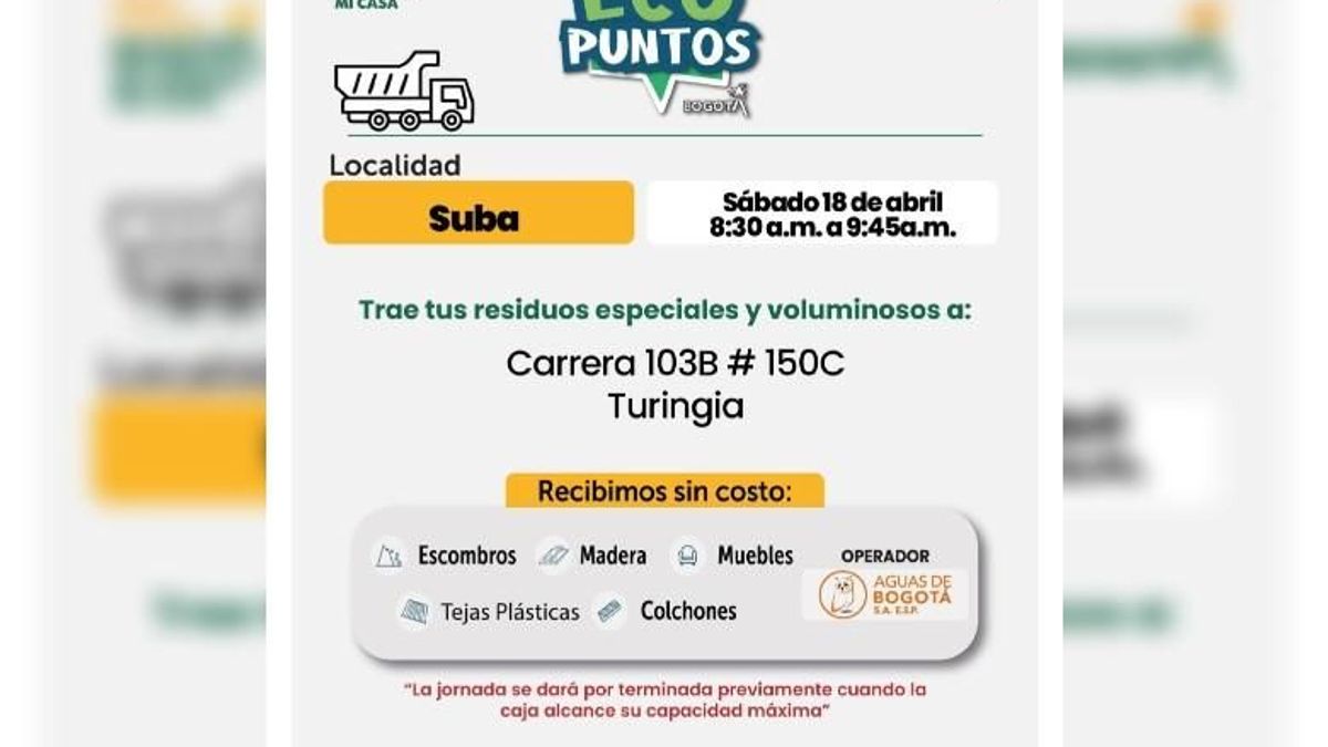 Ecopuntos en Bogotá: saque escombros gratis y deje limpio su barrio