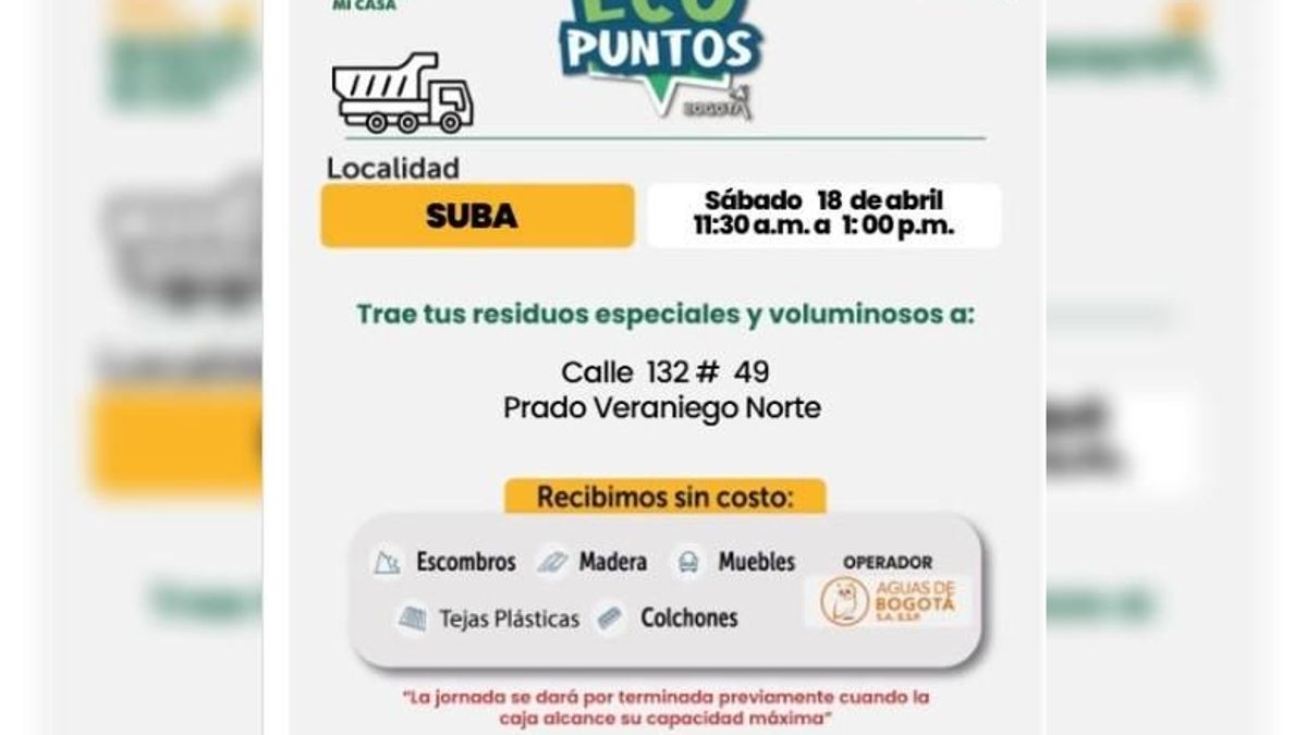 Ecopuntos en Bogotá: saque escombros gratis y deje limpio su barrio