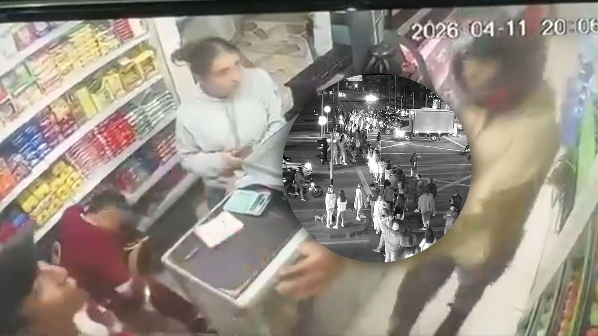 Comunidad protestando contra robo en carnicería que dejó a joven herido