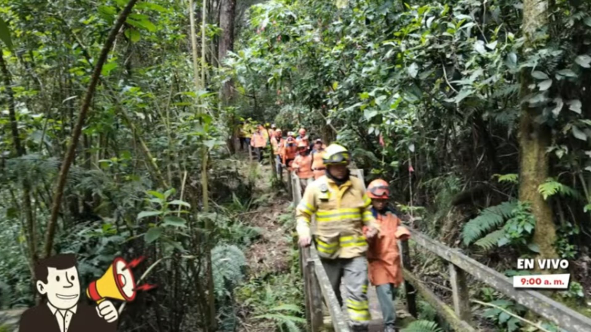 Primeras imágenes de los desaparecidos en Monserrate