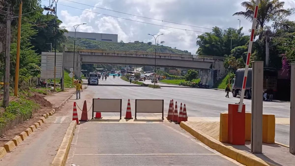 Bloqueos en Lebrija, Santander
