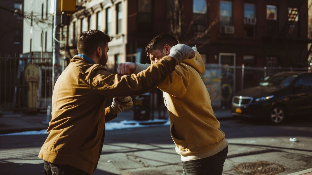 Mata a dos personas por un empujón