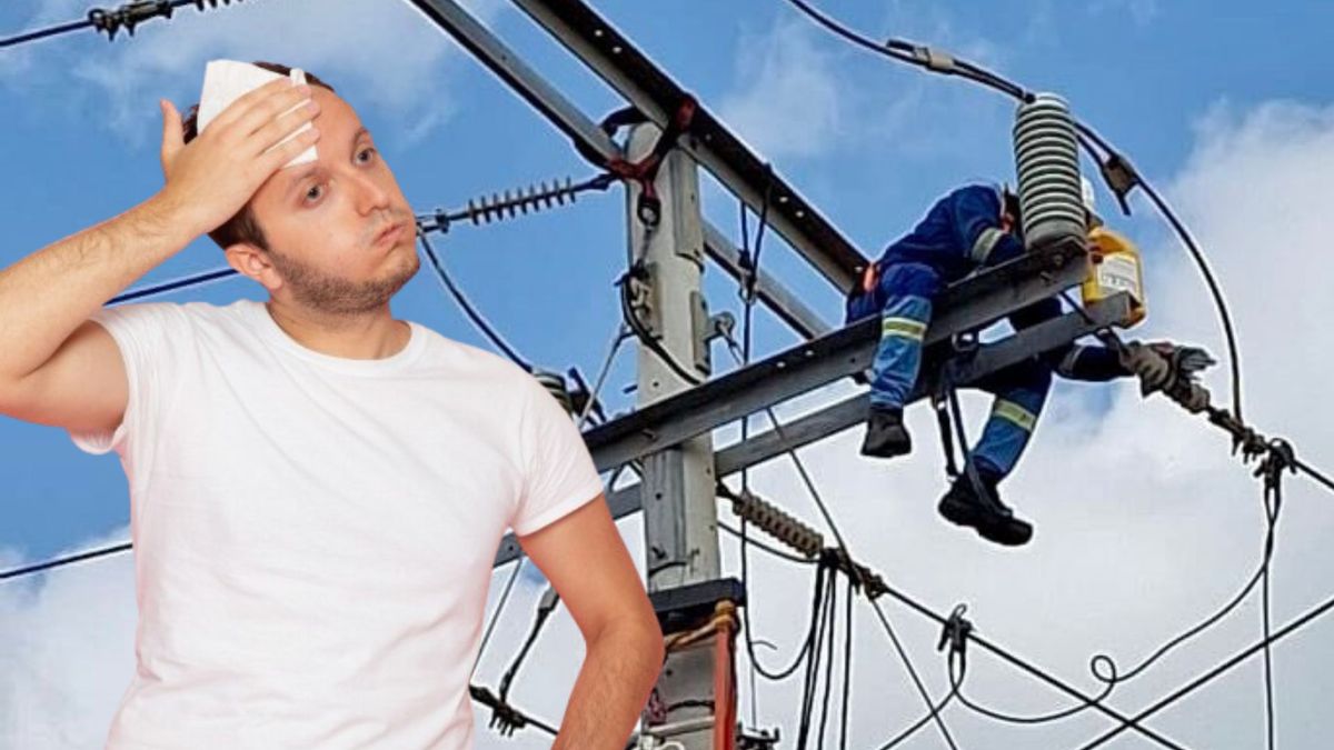 Técnicos de Air-e - hombre con calor