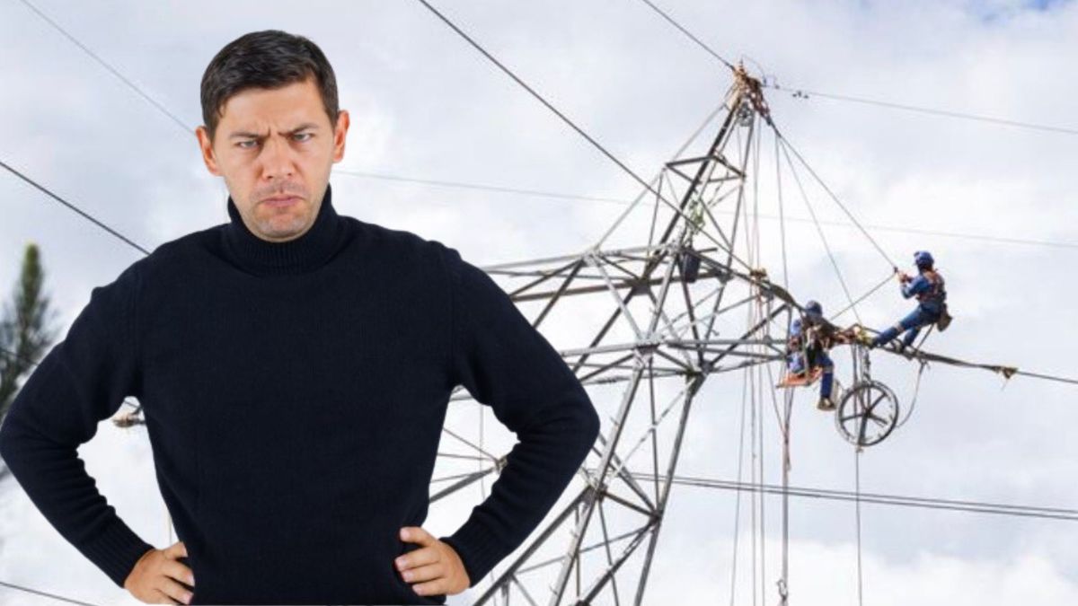 Técnicos de Enel Colombia - hombre molesto