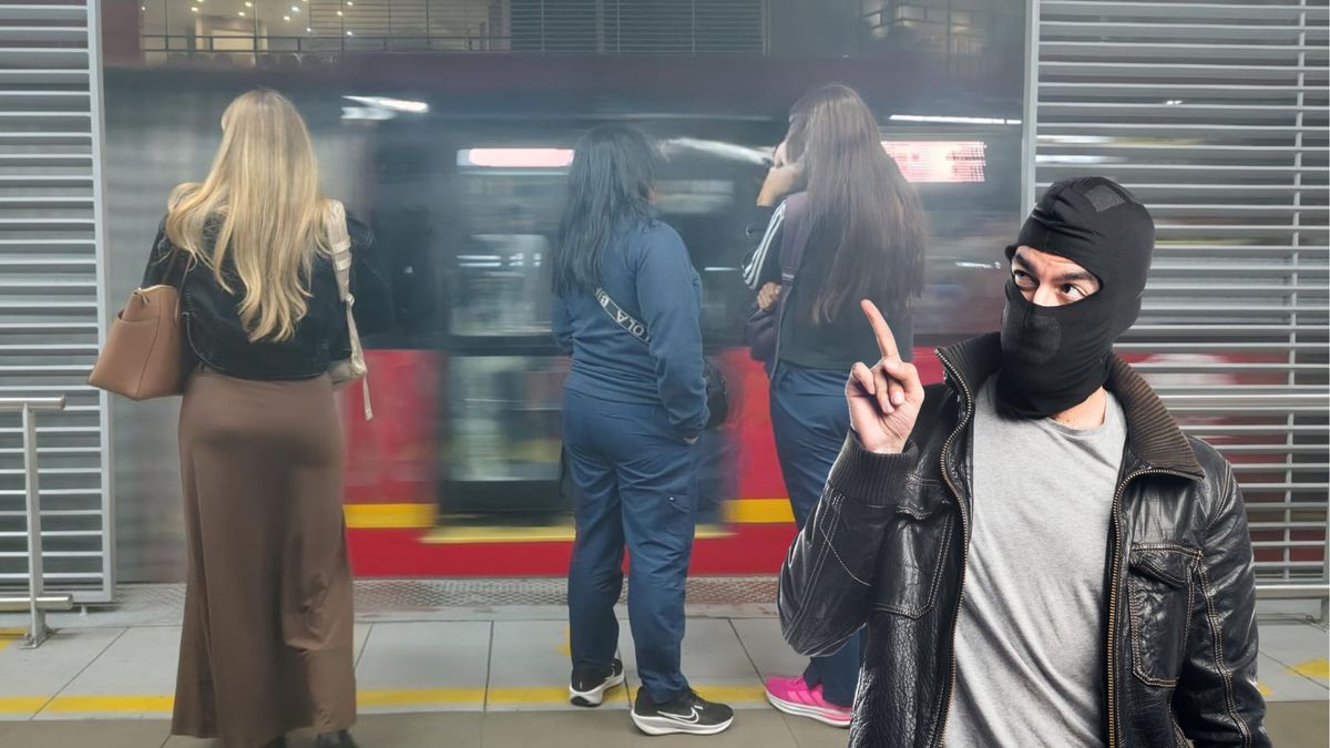 Ladrón viendo a mujeres en TransMilenio