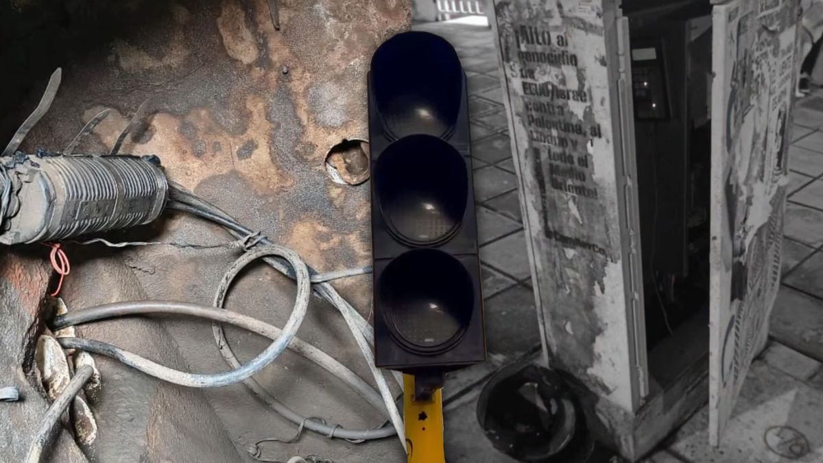 Robos de cables en semáforos de Bucaramanga