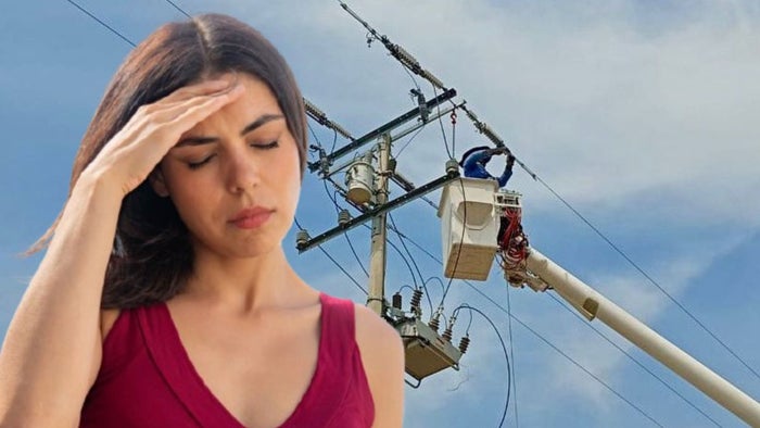 Técnicos de Afinia - mujer con calor