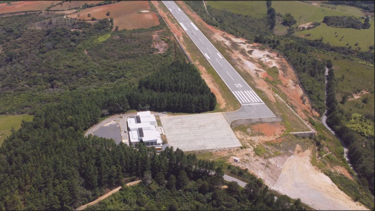 Pista del aeropuerto Los Pozos, en San Gil