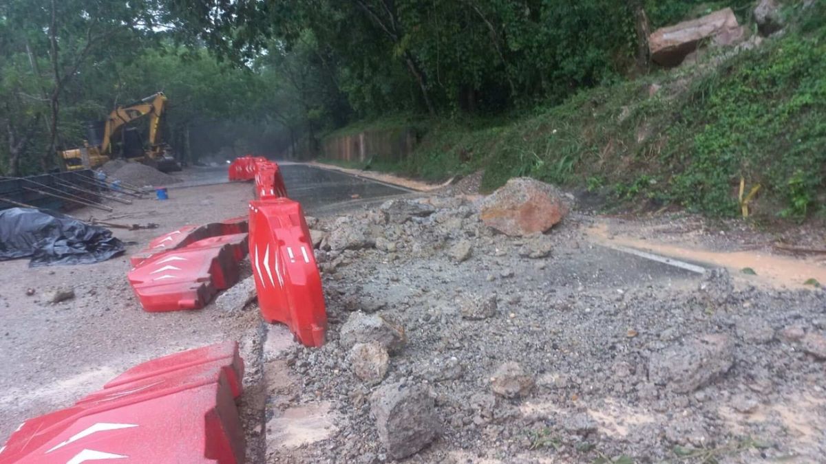 Riesgo constante por caída de rocas en Pericongo en la vía Pitalito, Garzón, Huila