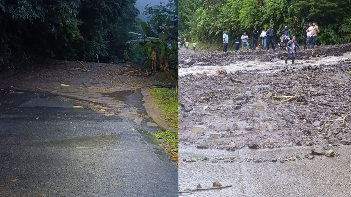 Cerrada vía Panamericana entre Risaralda - Chocó por deslizamientos de tierra
