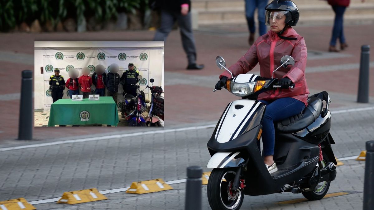 Personas capturadas por hurto de motos eléctricas