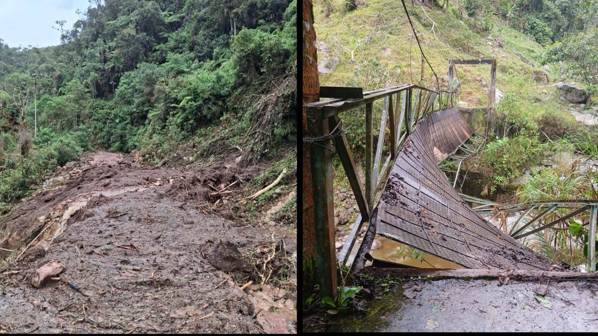 Varias complicaciones en viviendas y vías dejan las fuertes lluvias en Santander