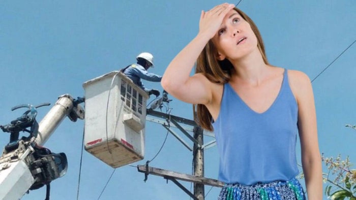 Técnicos de Afinia - mujer con calor