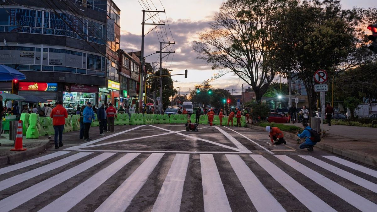 Vía en Suba, La Gaitana, arreglada