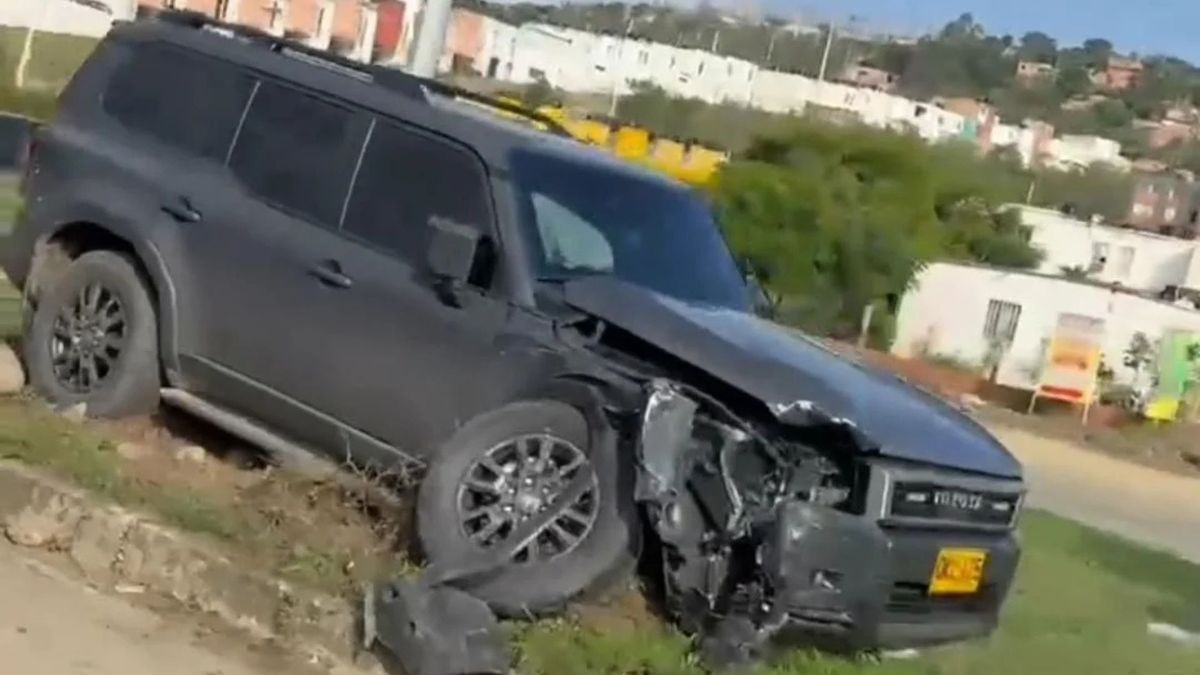 Vehículo oficial de la Sijin accidentado en Cúcuta