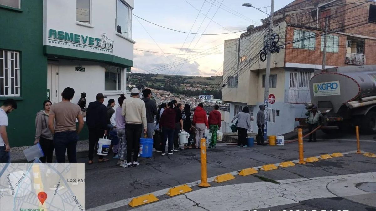 Tunja se abastece de agua con carro tanques|