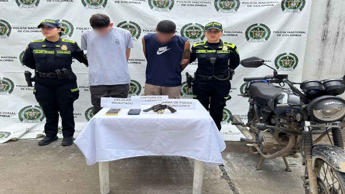 Presuntos sicarios, capturados en Yaguará, Huila