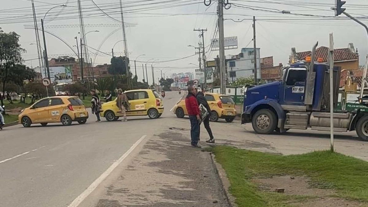 Paro de taxistas en Tunja, Boyacá