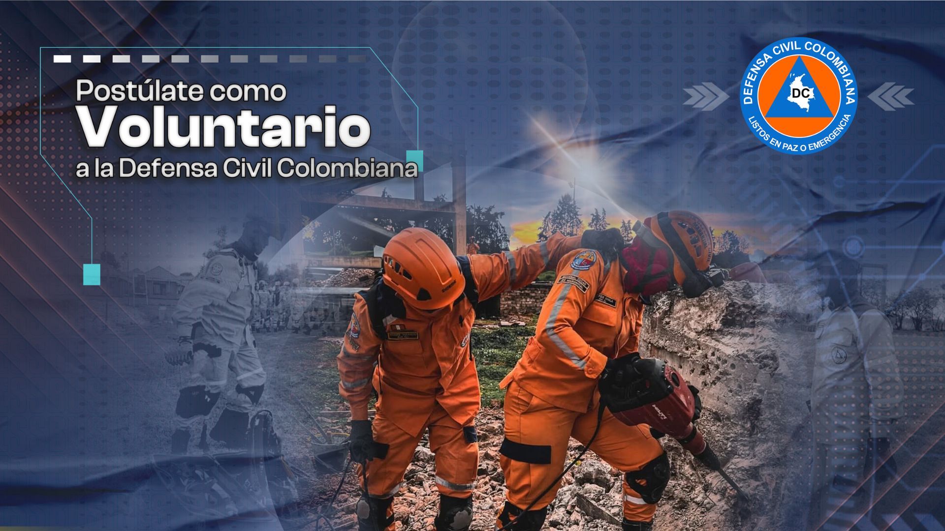 La seccional de la Defensa Civil Colombiana en el Tolima abrió una nueva convocatoria.