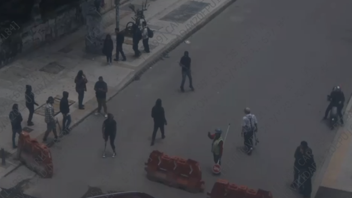 Protesta en la Pedagógica.