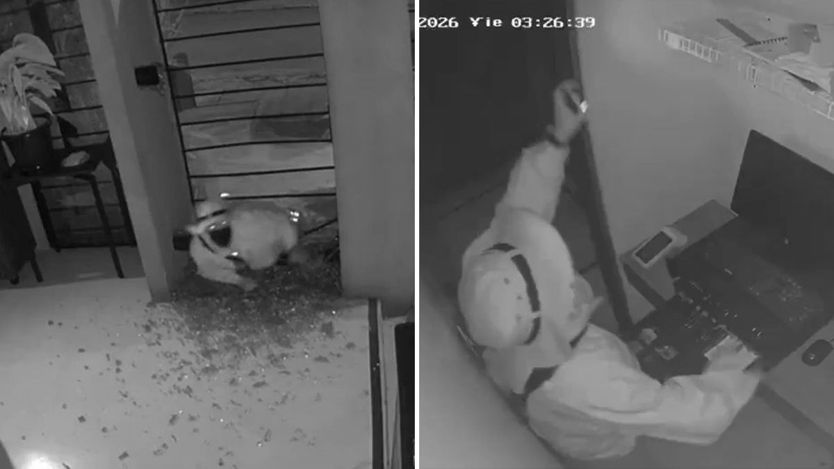 Ladrón entrando a robar a restaurante Debora