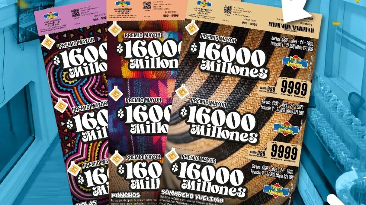 Billete lotería Medellín abril 24