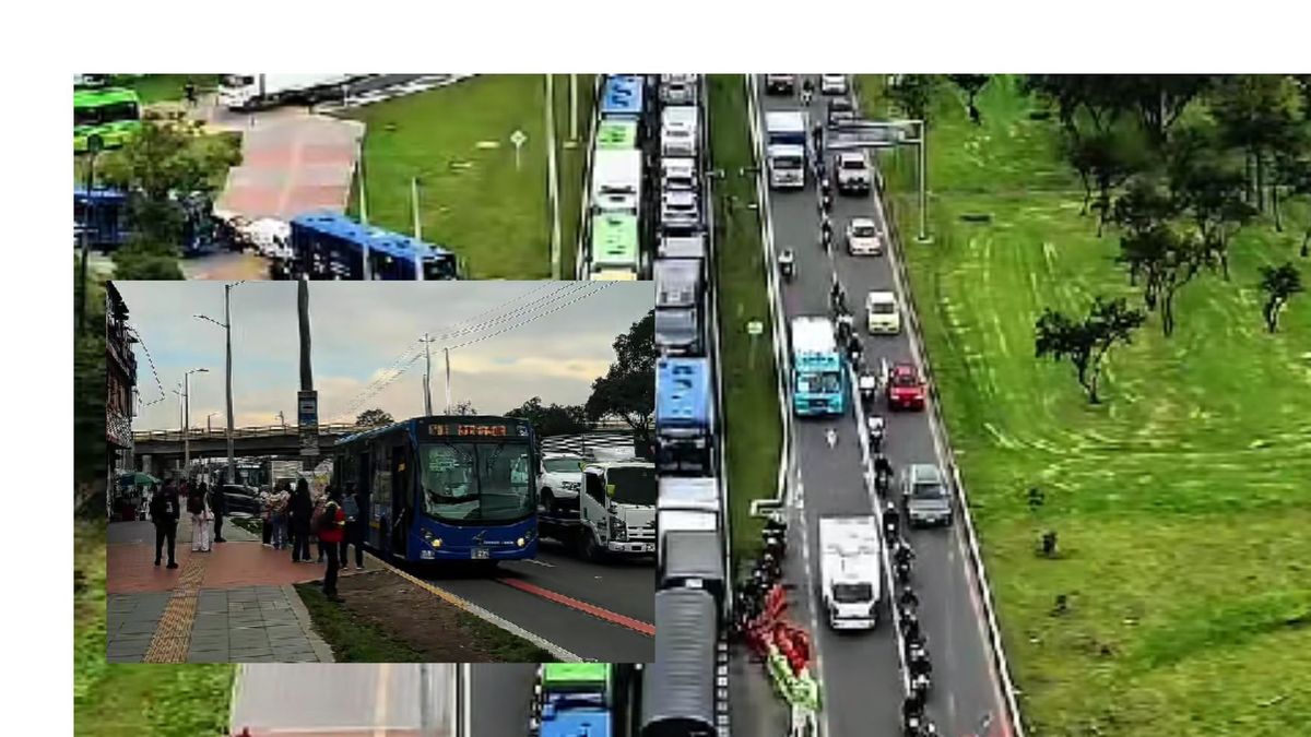 Tres paraderos SITP bloquean Boyacá y generan trancones eternos