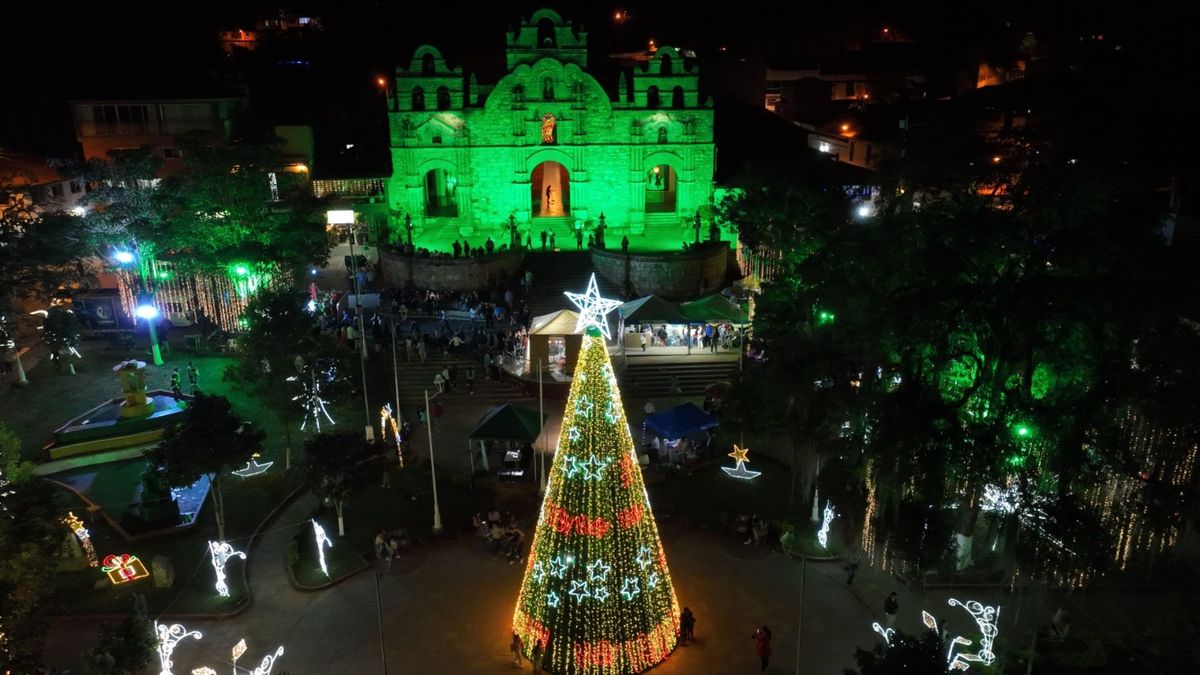Alumbrado navideño en Santander