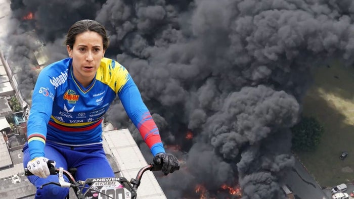 Incendio en Itagüí fábrica está vinculada a Mariana Pajón