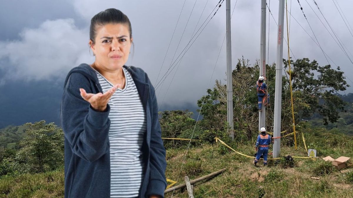 Técnicos de Enel Colombia - mujer molesta