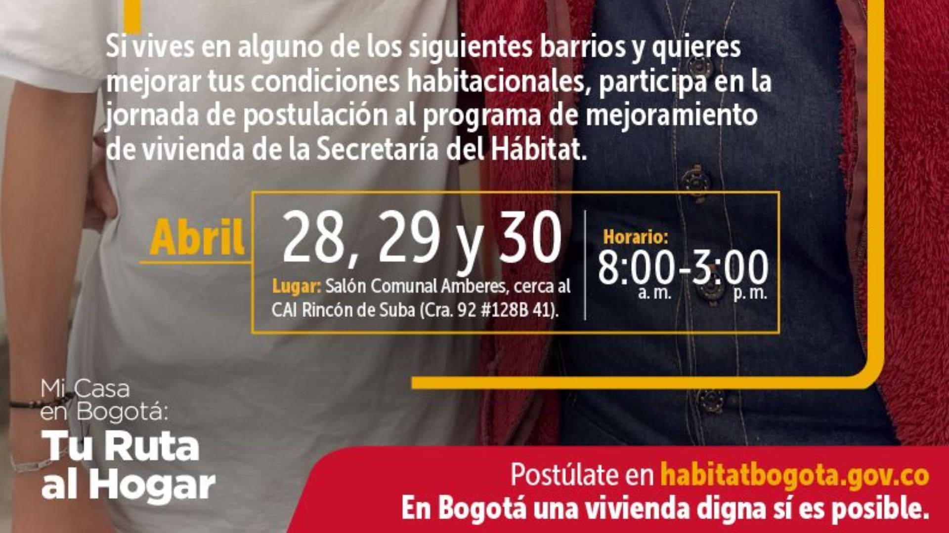 Conozca cómo aplicar al subsidio de Mejora tu Casa en Suba