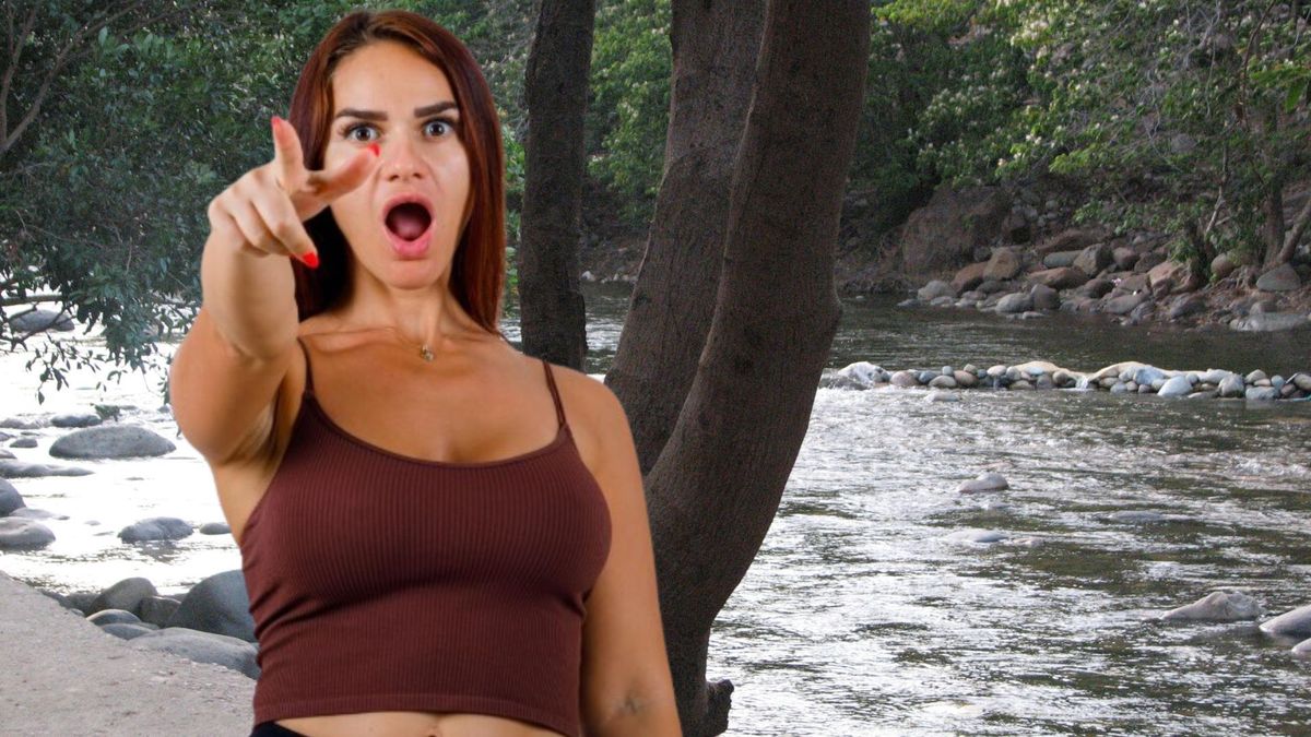 Río Guatapurí - mujer asustada