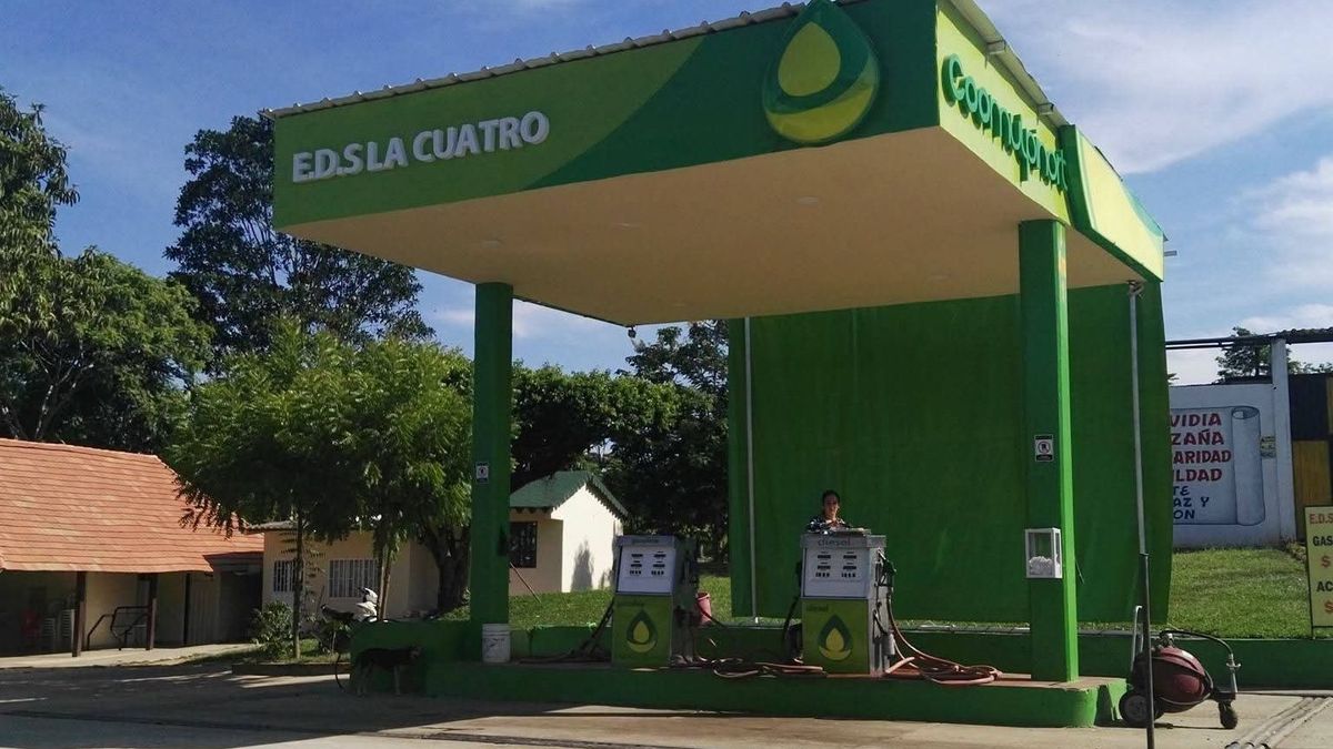Estación de servicio en Tibú