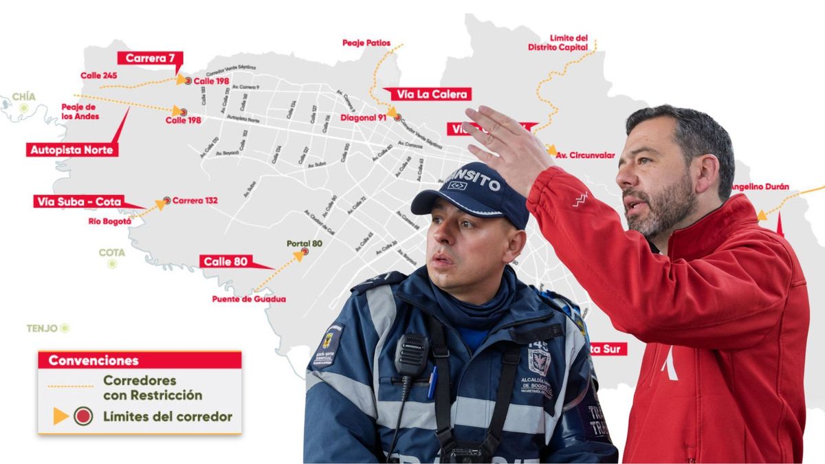 Pico y Placa Regional en Bogotá este domingo 3 de mayo Horarios y cierres