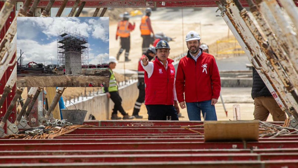 Galán supervisa puentes de 20 metros de altura en Bogotá