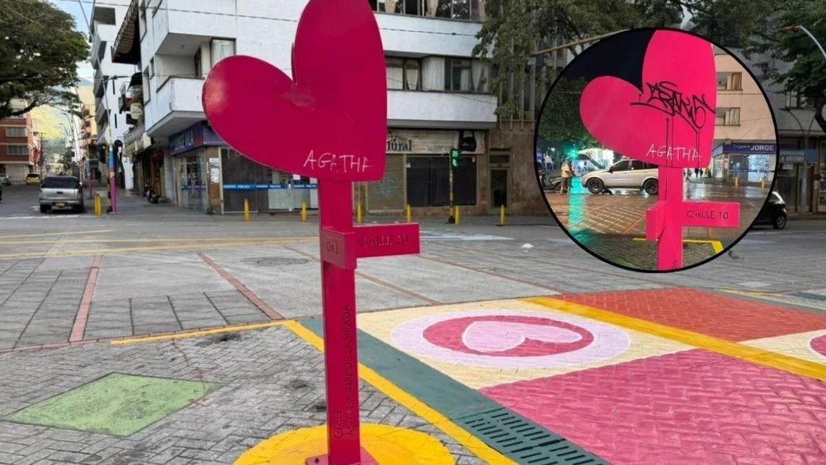 "Vandalizan" el monumento dedicado a Ágatha Ruiz de la Prada en Ibagué