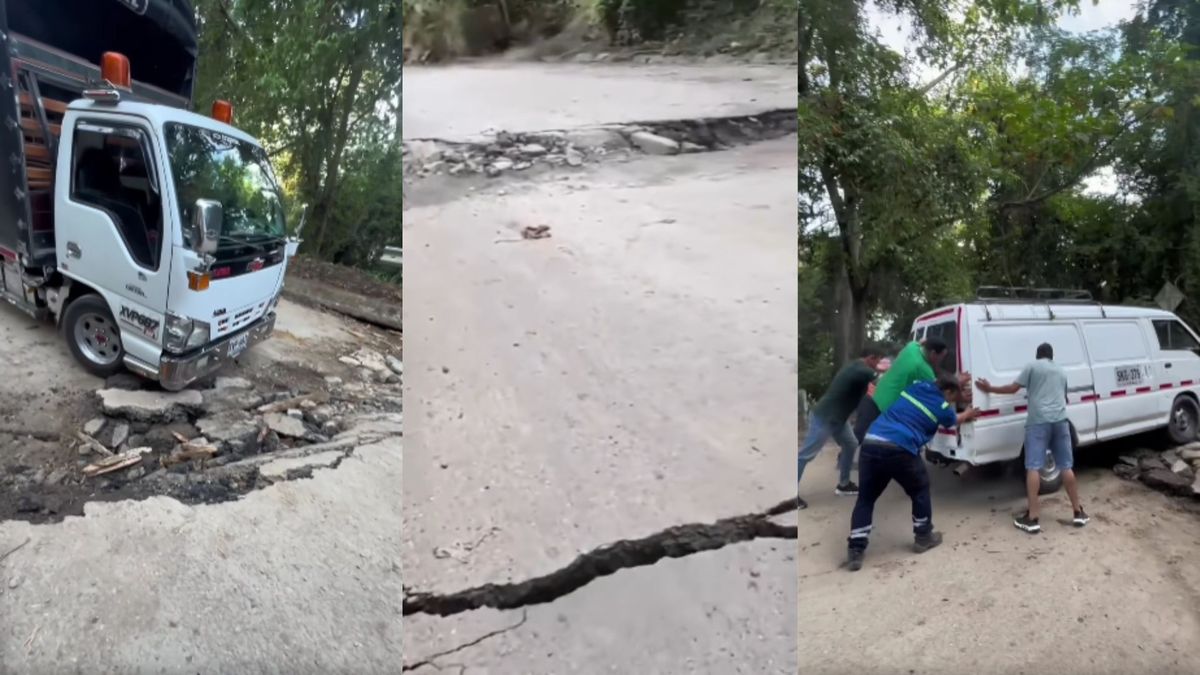 Piden soluciones urgentes por fallas en la vía San Vicente de Chucurí - Bucaramanga