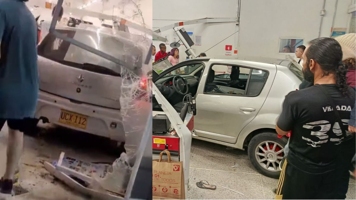 Brutal accidente en un almacén de cadena