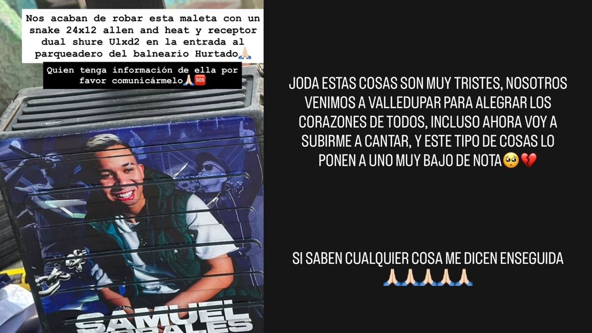 Roban a Samuel Morales
