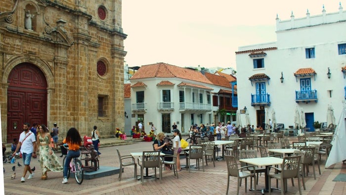 Plaza San Pedro Claver en Cartagena