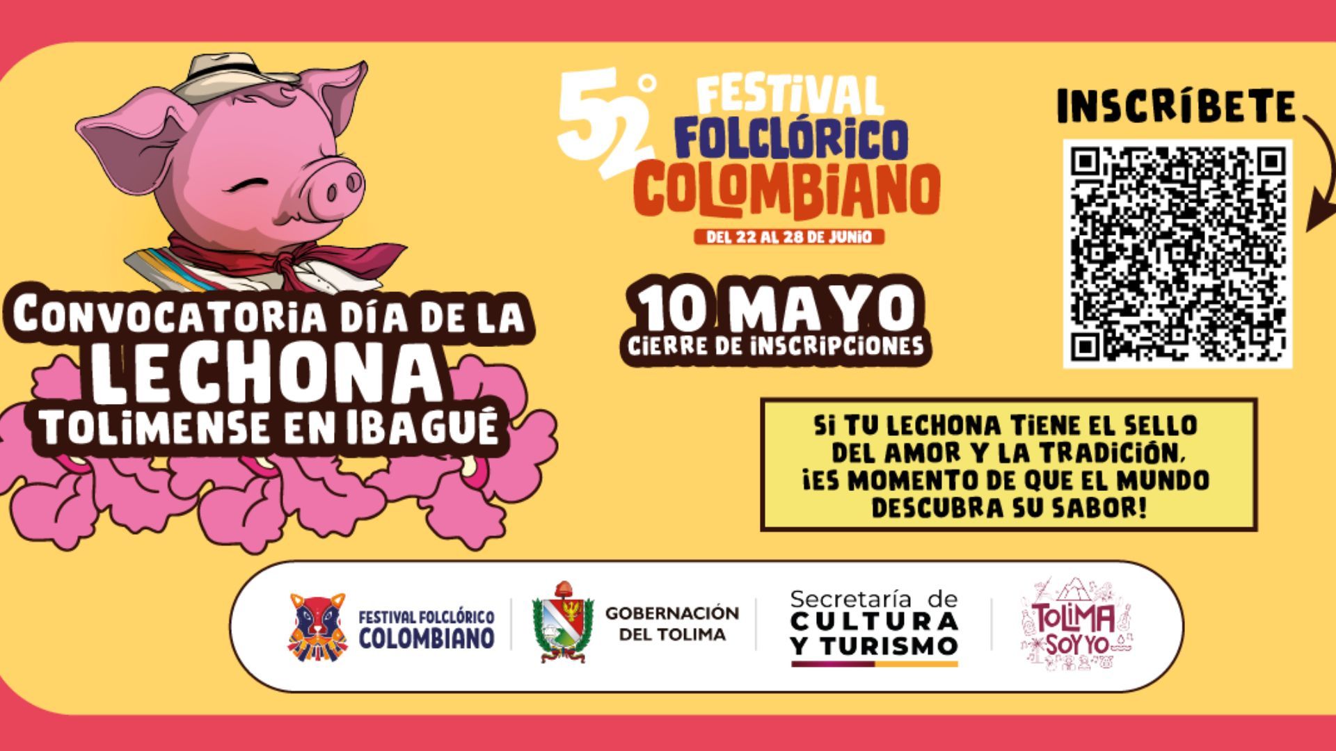 ¿Cómo inscribirse al Día de la Lechona Tolimense 2026 en Ibagué?