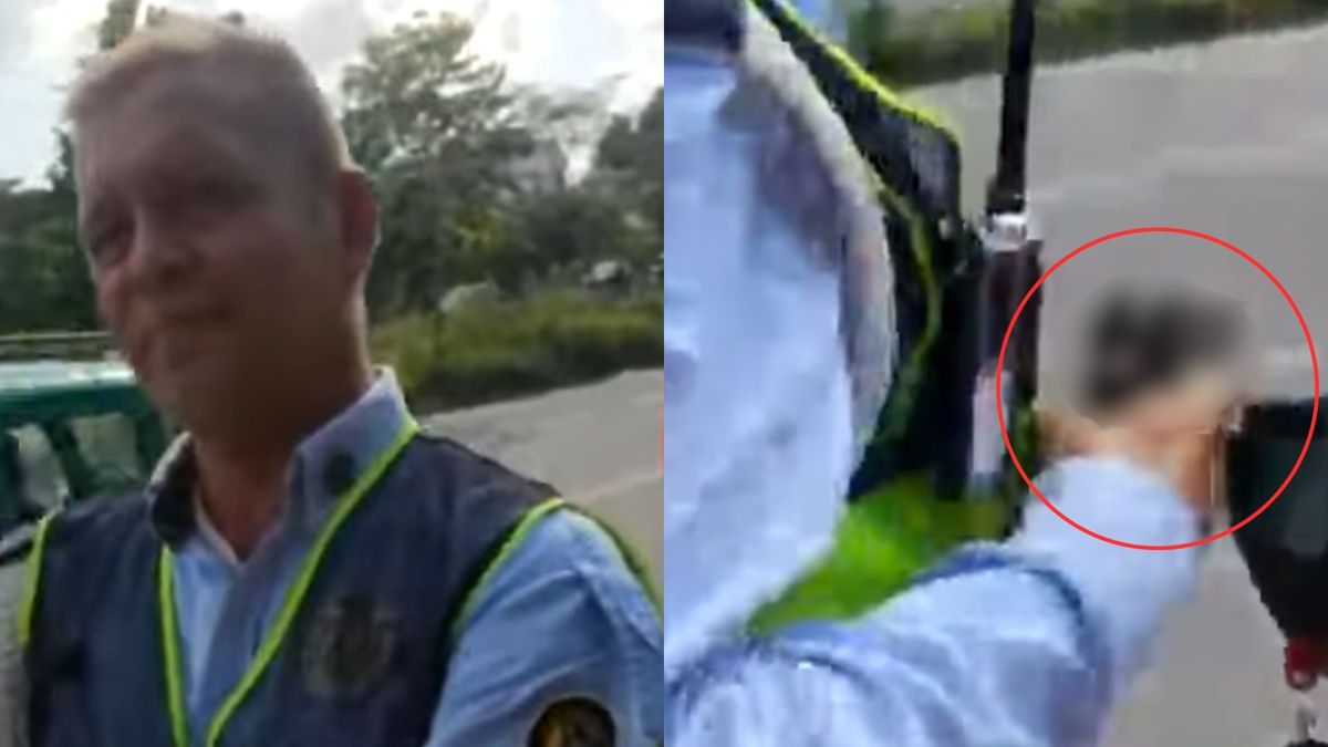 Agente de tránsito de Floridablanca con un arma - 2021